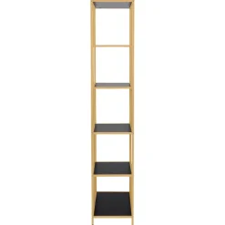 Notting Hill Bokhylla Asymmetrisk 185x77x35 cm Mässing