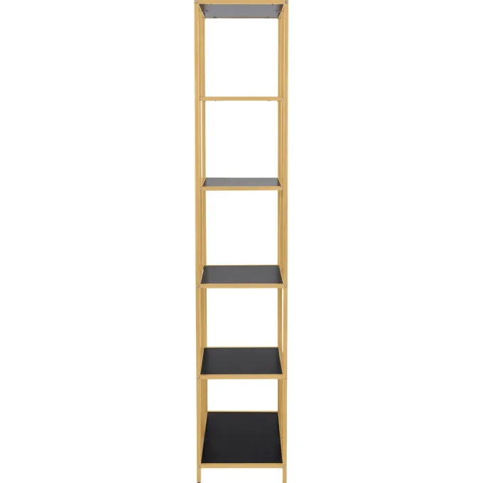 Notting Hill Bokhylla Asymmetrisk 185x77x35 cm Mässing