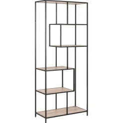 Notting Hill Bokhylla Asymmetrisk 185x77x35 cm Vitpigmenterad