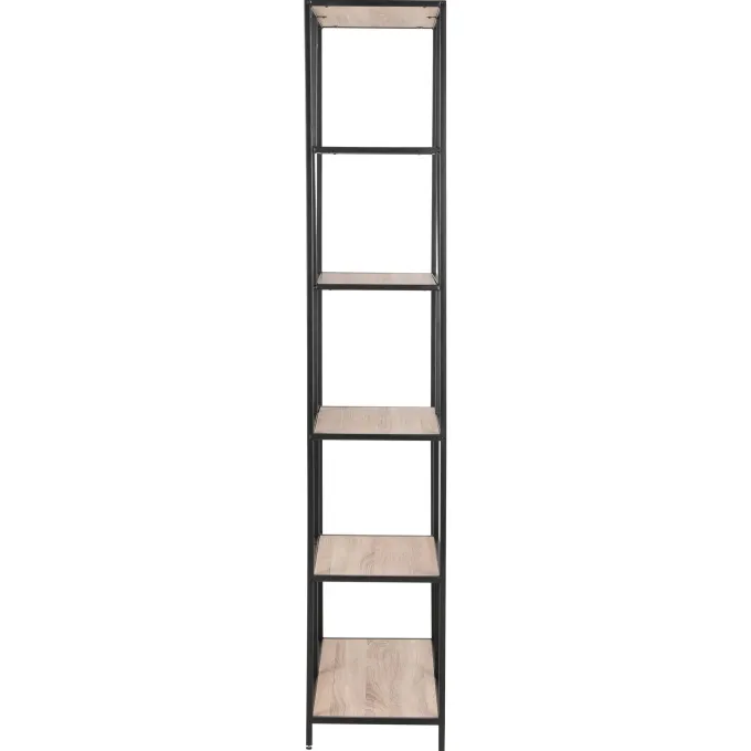 Notting Hill Bokhylla Asymmetrisk 185x77x35 cm Vitpigmenterad