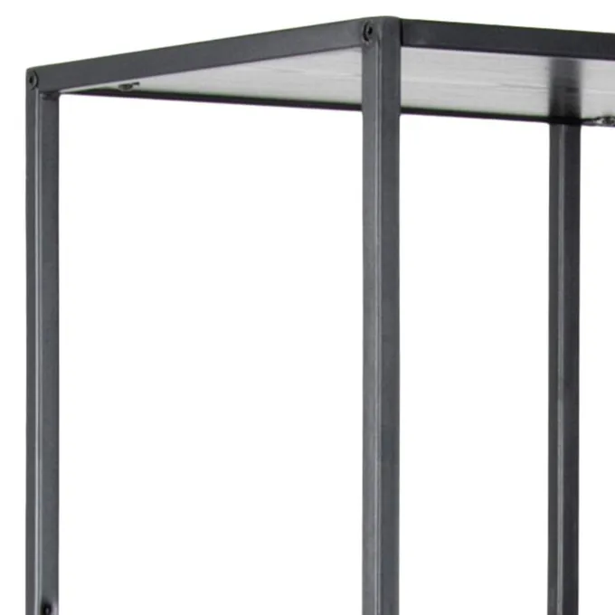 Notting Hill Bokhylla Asymmetrisk 185x77x35 cm Svart Ask