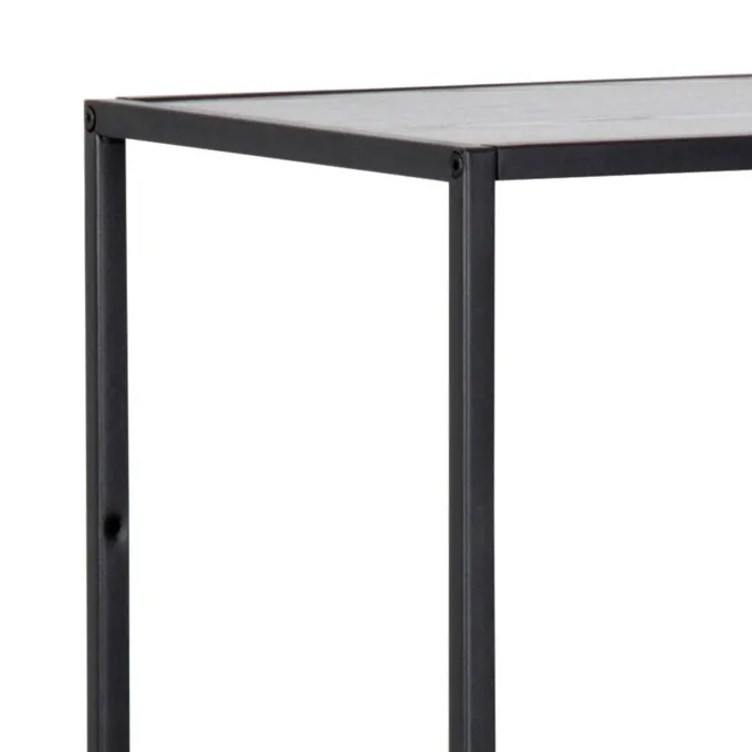 Notting Hill Bokhylla Asymmetrisk 114x77x35 cm Svart Ask