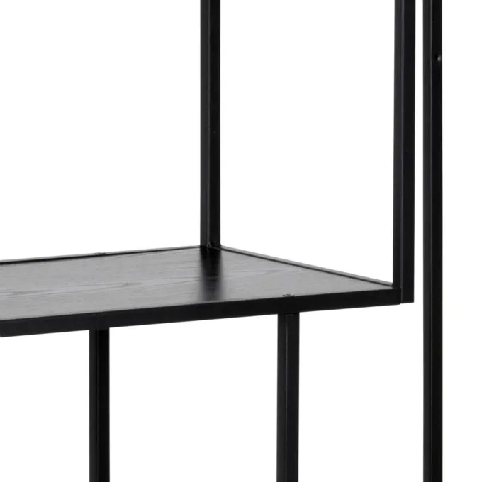 Notting Hill Bokhylla Asymmetrisk 114x77x35 cm Svart Ask