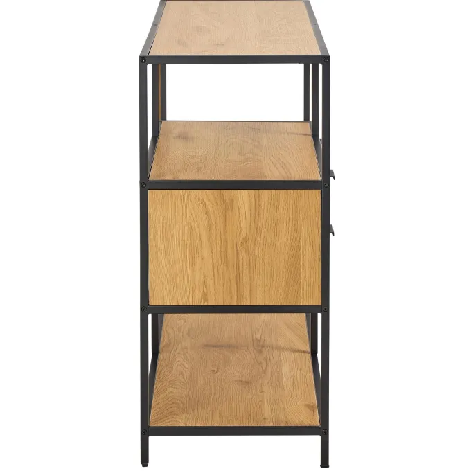 Notting Hill Bokhylla med 2 Lådor 78x114x35 cm Ek