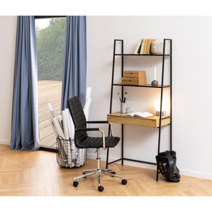 Notting Hill Bokhylla med Låda 174x77x36 cm Ek