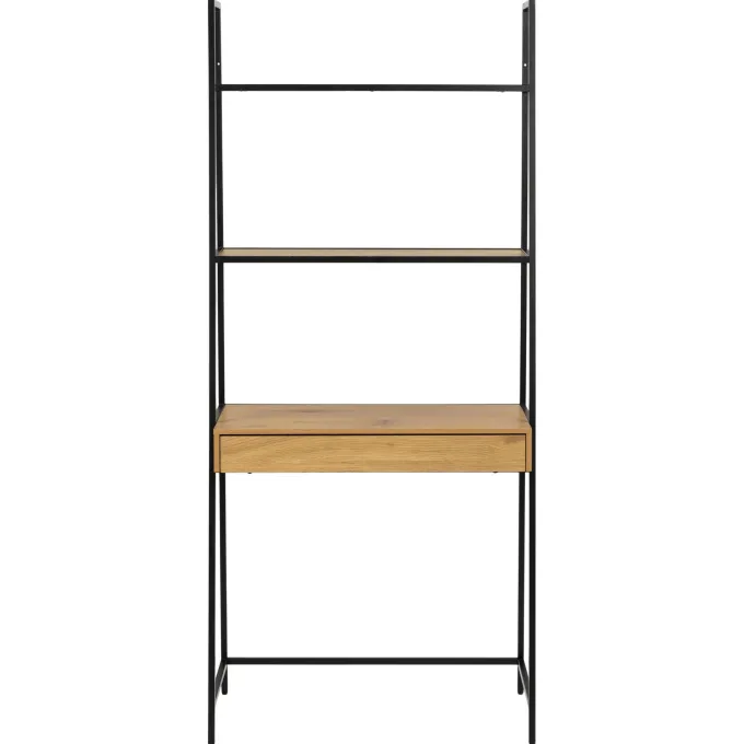 Notting Hill Bokhylla med Låda 174x77x36 cm Ek