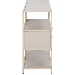 Notting Hill Bokhylla med 2 Lådor 78x114x35 cm Grå