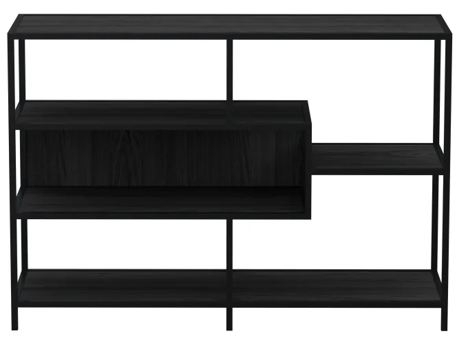 Notting Hill Bokhylla Panel 78x114x35 cm Svart