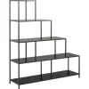 Notting Hill Bokhylla 150x135x35 cm Svart Ask