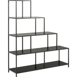 Notting Hill Bokhylla 150x135x35 cm Svart Ask