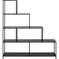 Notting Hill Bokhylla 150x135x35 cm Svart Ask