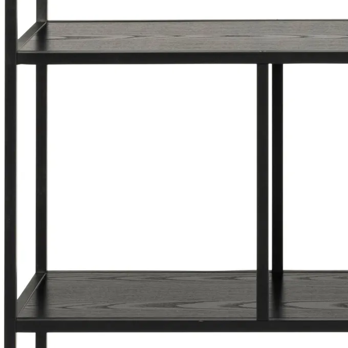 Notting Hill Bokhylla 150x135x35 cm Svart Ask