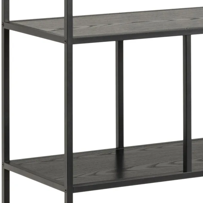Notting Hill Bokhylla 150x135x35 cm Svart Ask