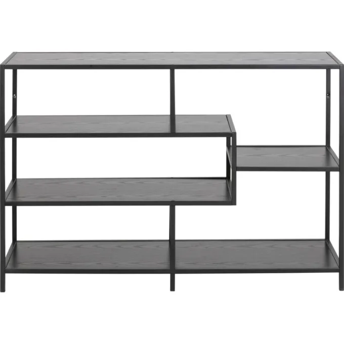 Notting Hill Bokhylla 78x114x35 cm Svart Ask