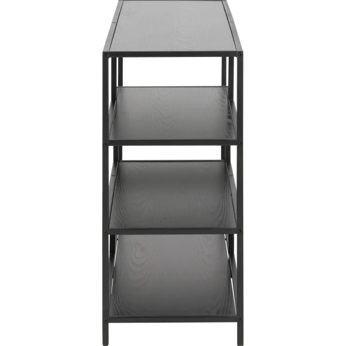 Notting Hill Bokhylla 78x114x35 cm Svart Ask