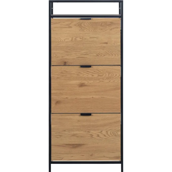 Notting Hill Skoskåp 129x56x30 cm Ek