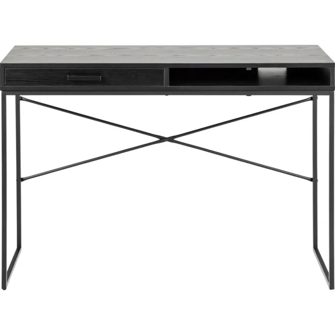 Notting Hill Skrivbord 110x45 cm Svart Ask