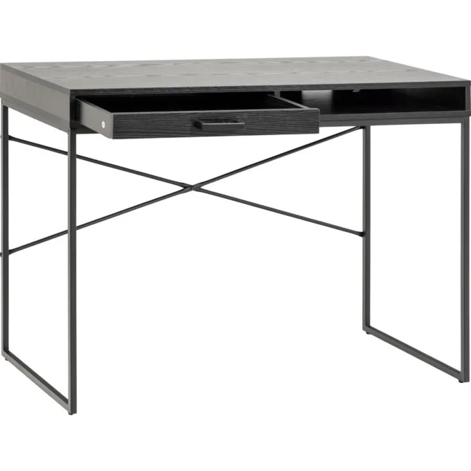 Notting Hill Skrivbord 110x45 cm Svart Ask