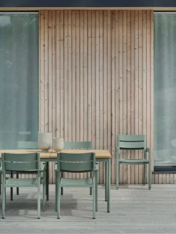 Nox Matgrupp 240x90 cm ink 6st Innes Karmstolar Dusty Green