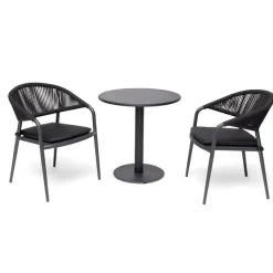 Näsby Cafébord Ø70 cm Svart