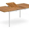 Nydala Utebord 96x150/200 cm Vit/Teak