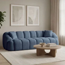Octavio (268 x 70 x 80 cm) 4-sits soffa Marinblå