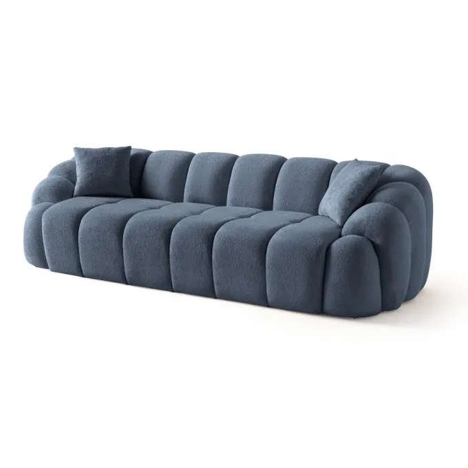Octavio (268 x 70 x 80 cm) 4-sits soffa Marinblå