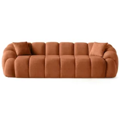 Octavio (268 x 70 x 80 cm) 4-sits soffa Kakelröd