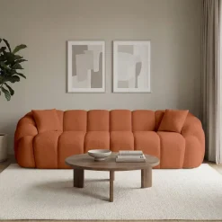 Octavio (268 x 70 x 80 cm) 4-sits soffa Kakelröd