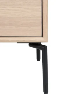 Oculus Mediabänk 176 cm Svart Ek