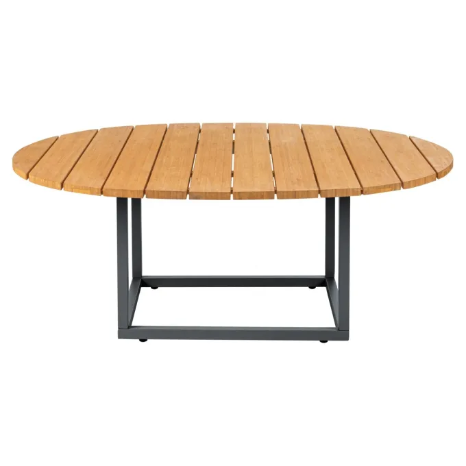 Olive Soffbord 110x80 cm Antracit/Bambu