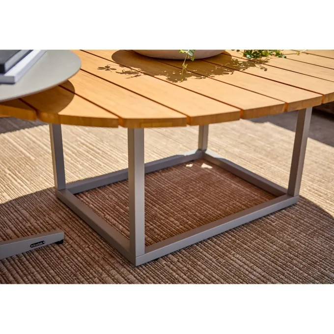Olive Soffbord 110x80 cm Khaki/Bambu
