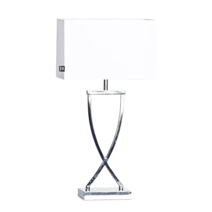 Omega Bordslampa 52 cm Krom/Vit
