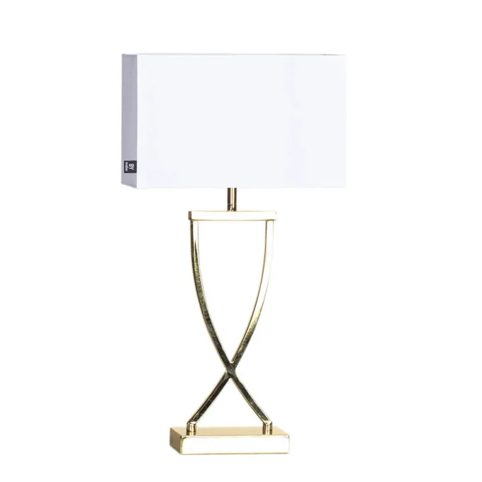 Omega Bordslampa 52 cm Mässing/Vit