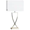 Omega Bordslampa 69 cm Mässing/Vit