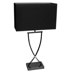 Omega Bordslampa 69 cm Svartkrom/Svart