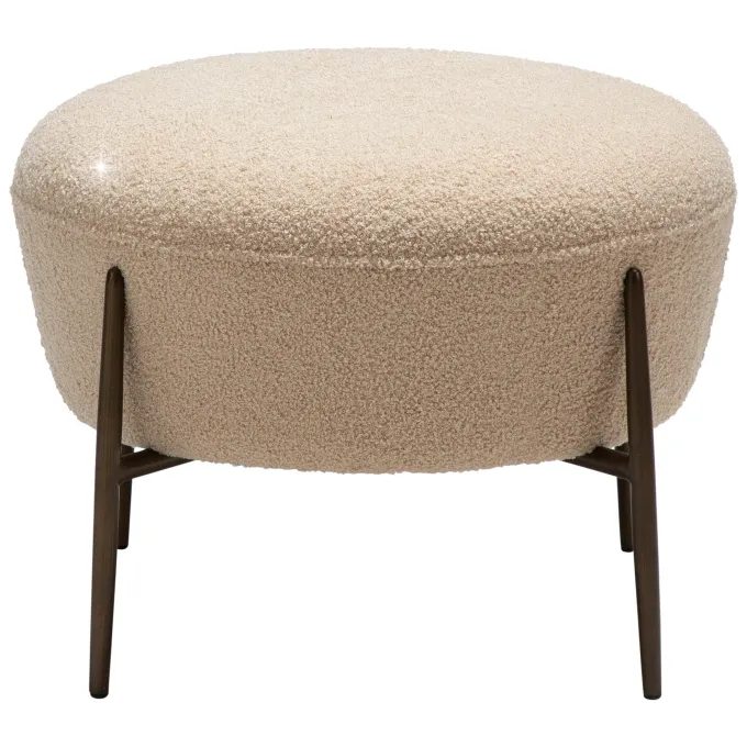 Orbit Fotpall Frosted Almond