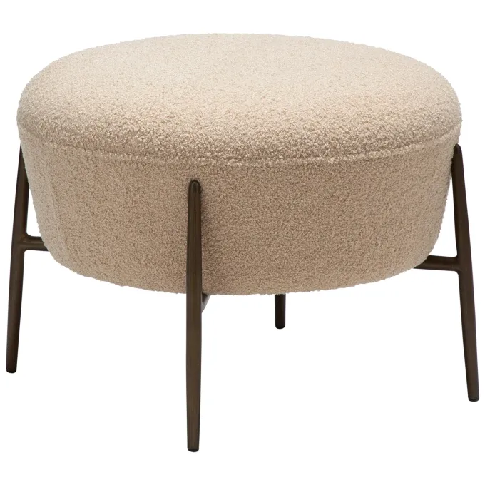 Orbit Fotpall Frosted Almond