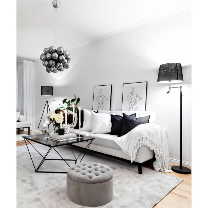Orlando Golvlampa Sandsvart