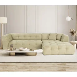 Oslo Corner (300-150 x 100 x 72 cm) Hörnsoffa Grön
