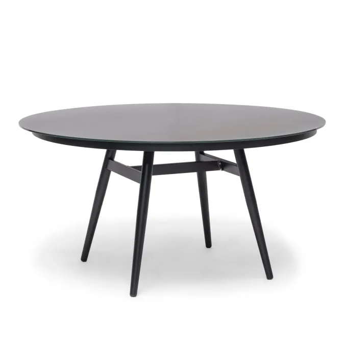 Oxhult Utebord Ø145 cm Svart