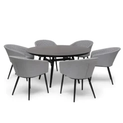 Oxhult Utebord Ø145 cm Svart