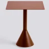 Palissade Cone Bord 65 X 65 Cm, Järnröd