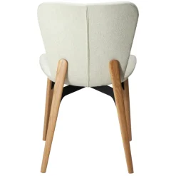 Paragon Stol Bone White bouclé, Oak
