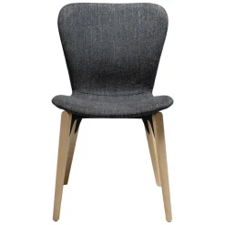 Paragon Stol Raven Black bouclé, Light Oak