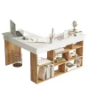 Paramaribo Five (129 x 72 x 120 cm) Skrivbord Atlantisk furu vit