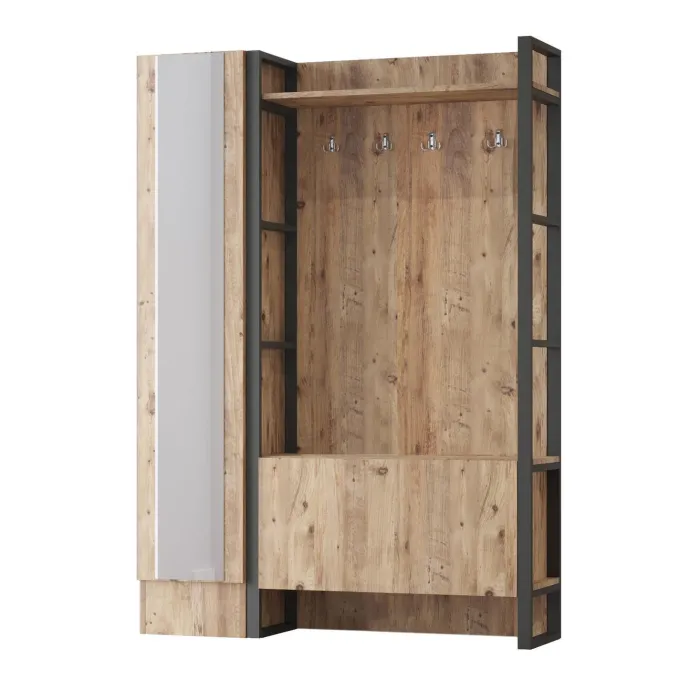 Paramaribo Slim (90 x 180 x 34 cm) Atlantisk furu Hallstativ