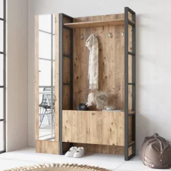 Paramaribo Slim (90 x 180 x 34 cm) Atlantisk furu Hallstativ