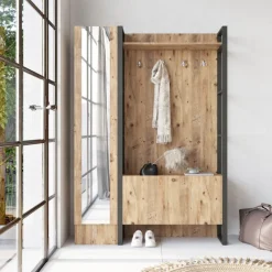 Paramaribo Slim (90 x 180 x 34 cm) Atlantisk furu Hallstativ