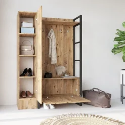 Paramaribo Slim (90 x 180 x 34 cm) Atlantisk furu Hallstativ